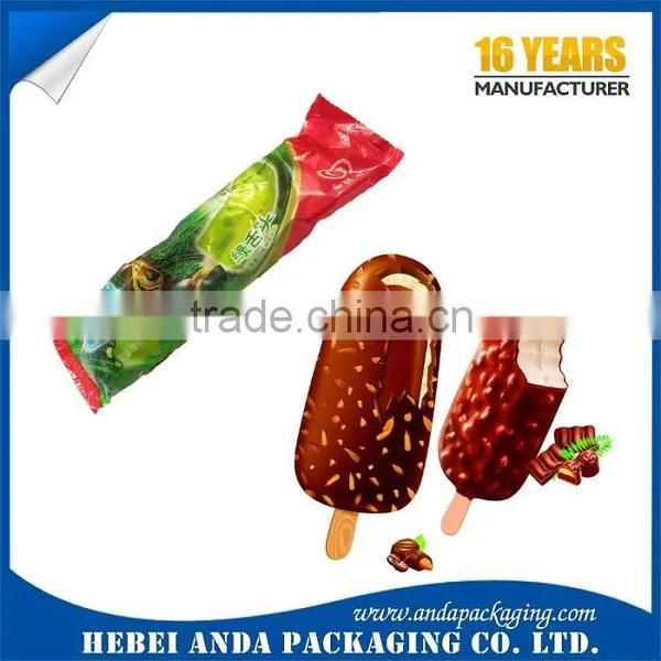 Disposable Feature Plastic Ice Cream Wrapper Film/ Popsicle Packaging Bag photo-3
