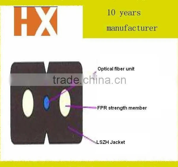 Ftth Indoor Fiber Optic Cable Optic Fiber Cable Blowing