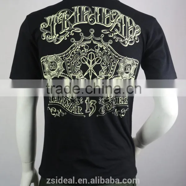 Mans Combed Cotton Full Silkscreen Printed T-shirt,design T-shirt photo-4