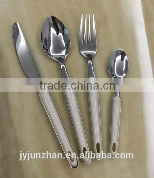 Junzhan Factory Directly Sell Plastic Handle Cutlery Sets High Quality photo-4