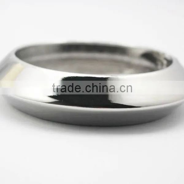 Fashion Blank Chunky Adjustable Alloy Bangle Mirror Polished photo-6