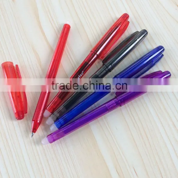 School Supplies 2016 Gel Pen With Eraser , Erasable Pen