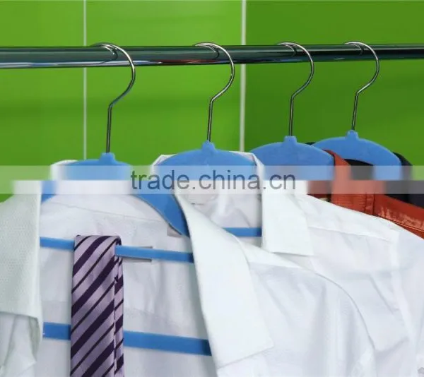 Standby Velvet Flocked Clothes Hangers and Racks With Notches photo-6