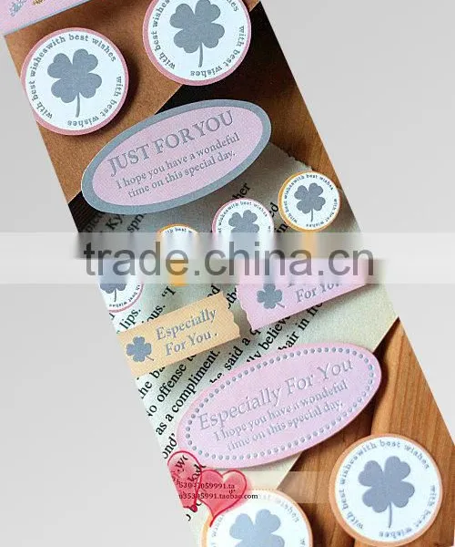 permanent fancy adhesive label sticker