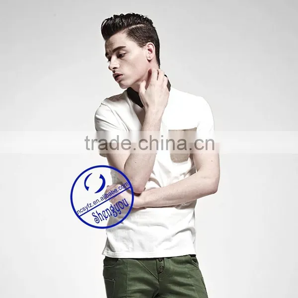 Single Jersey Men's Pocket Polo Shirt With Custom Label photo-4