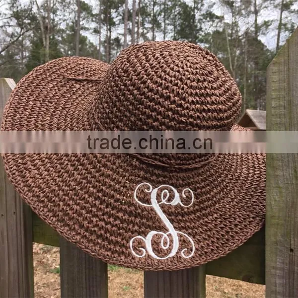 Fashion Women Girl Floppy Derby Hat Wide Large Brim Summer Beach Straw Sun Hat photo-5