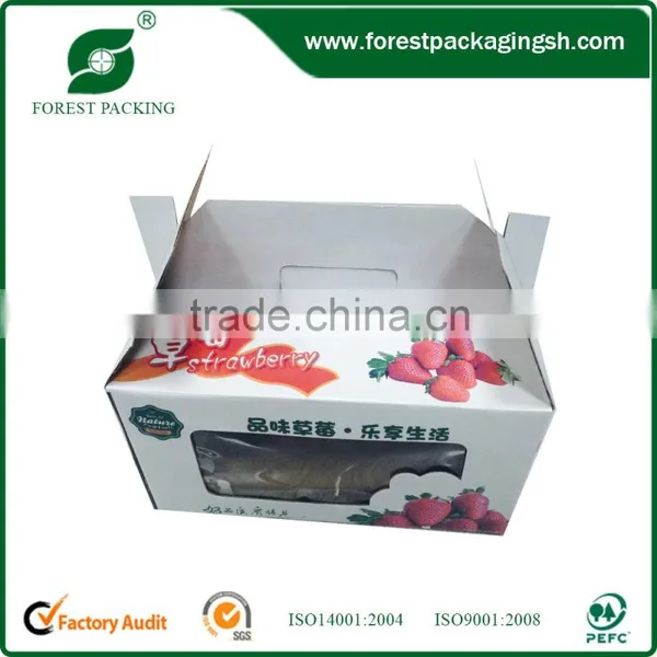 WHOLESALE CHINA CORRUGATED PAPER STRAWBERRY FRUIT BOX photo-2