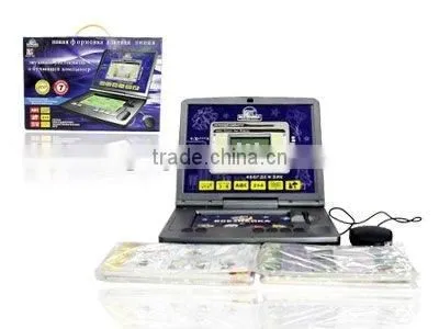 Wholesale Kids learning Laptop Toy,computer Toy,Russian Learning Machine,W/card & mouse