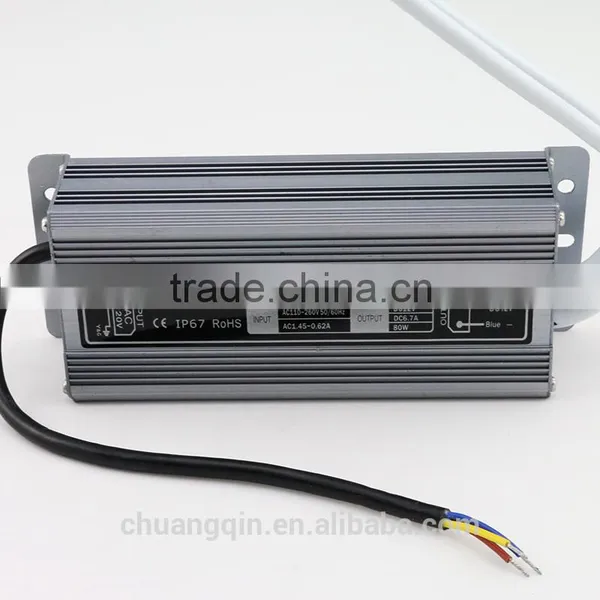 12Vdc Constant Current 6500ma 80w Led Power Supply Waterproof IP67 Led Driver photo-3