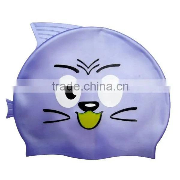 2015 HOT SALES 100% Silicone Water Proof Swimming Cap Diving Products