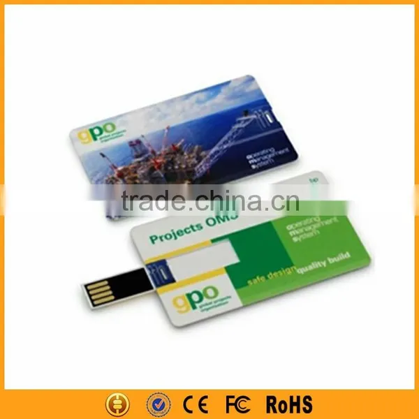 Ultra Thin Logo Print 4gb 8gb Usb Flash Drive Credit Card Quality Choice photo-2