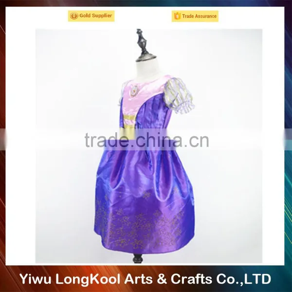 Latest Fashion Party Dress for Kids Purple Princess Tutu Dress photo-2