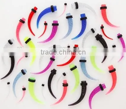 Fake UV Acrylic Ear Taper With O-rings photo-3