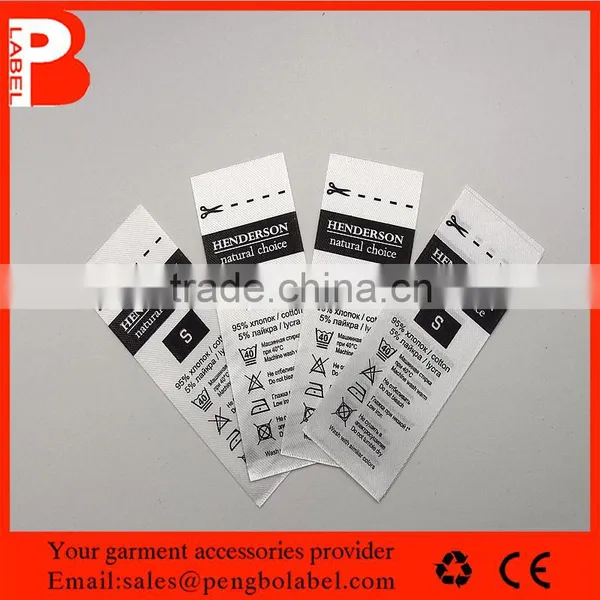 Eco-friendly Low Price Custom Satin Printed Clothing Label for Women Garment photo-6