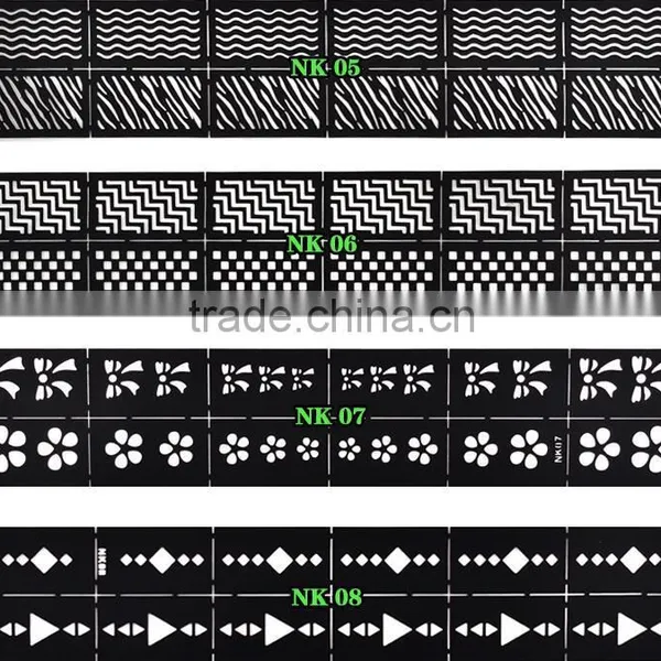 Reusable Stamping Tool DIY Nail Art Hollow Template Stickers Stamp Stencil Sticker photo-3
