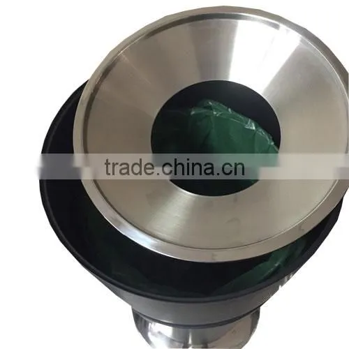 New Products Outdoor Stainless Steel Garden Garbage Trash Bin photo-5