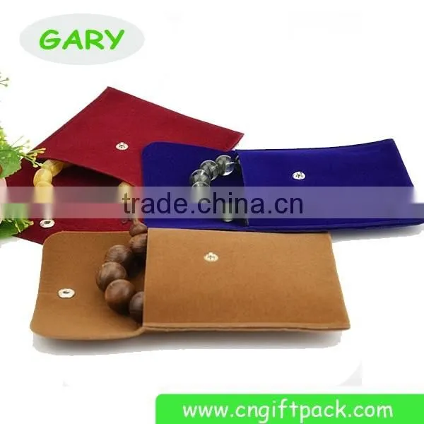 Custom Black Fabric Envelopes Velvet Bag Pouch photo-4