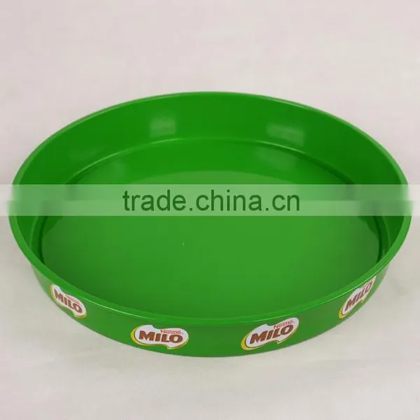 Customized Factory Price Round Bar Serving Tin Tray, Round Metal Tin Trays, photo-5