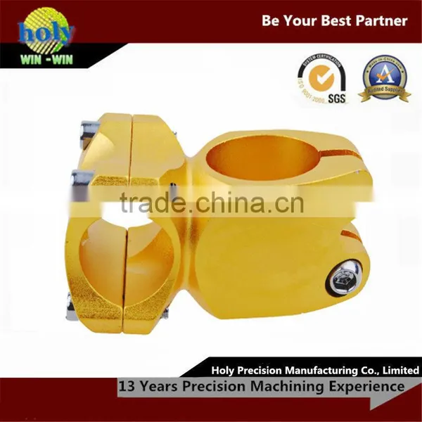 High Precision CNC Aluminum Machining Part With Yellow Anodized photo-3