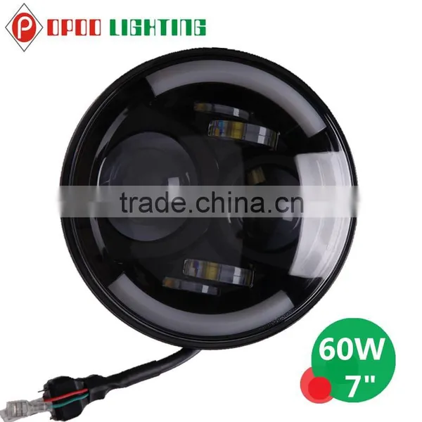Hi/Low 60W Jeep Wrangler 7inch Led Headlight With DOT Certificate photo-3