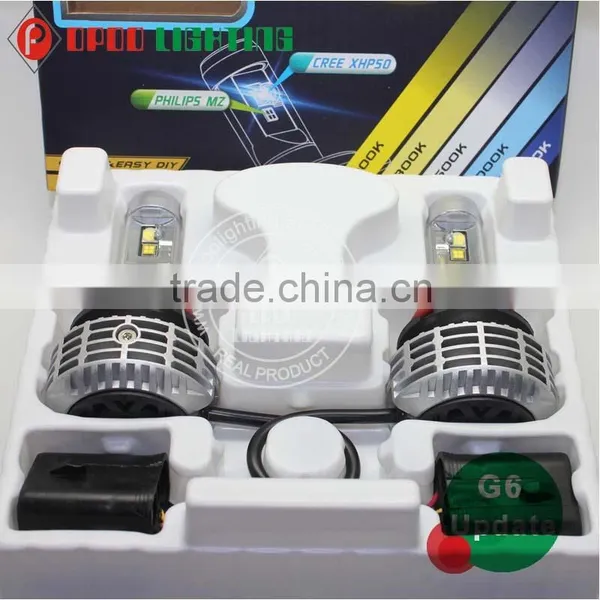 High Performance 3000lm 6th H4 Led Headlight, 6500K/8000K Hi/Low Automobile H4 Led Headlight photo-4