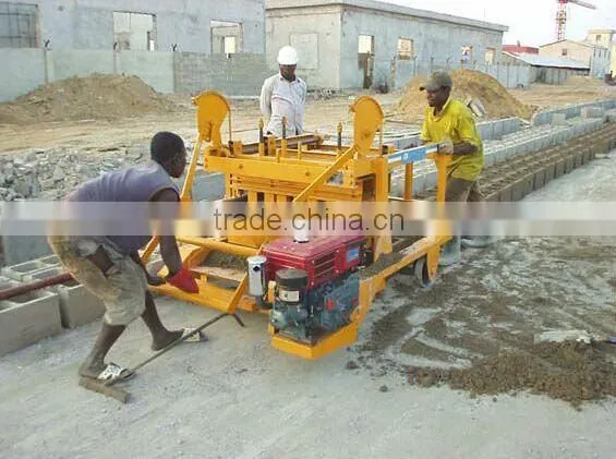 QMY4-45 Small Mobile Lay Eggs Concrete Hollow Brick Making Machine in Linyi photo-2