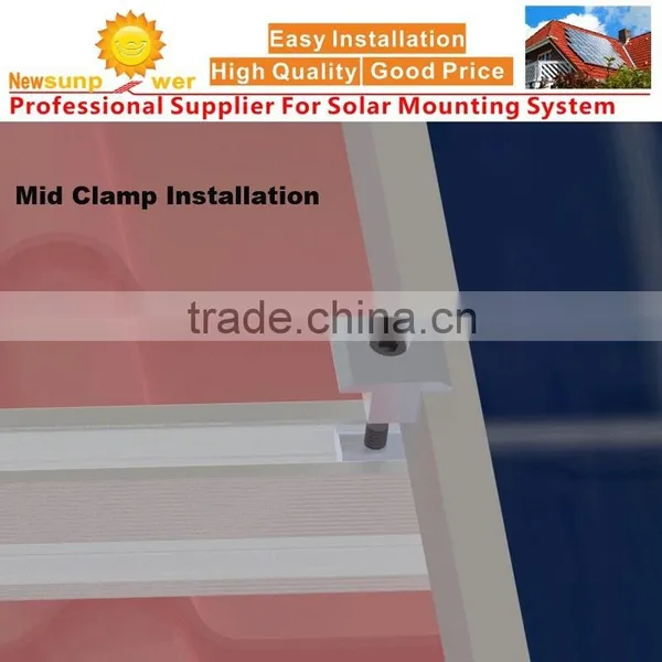 Solar Roof Mounting System Components Middle and End Clamp Kits photo-4
