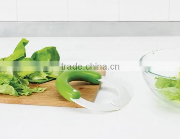 Food Grade Plastic Vegetable Fruit Cutter Salad Cutter for Kitchen Salad Shears Lettuce Chopper photo-4