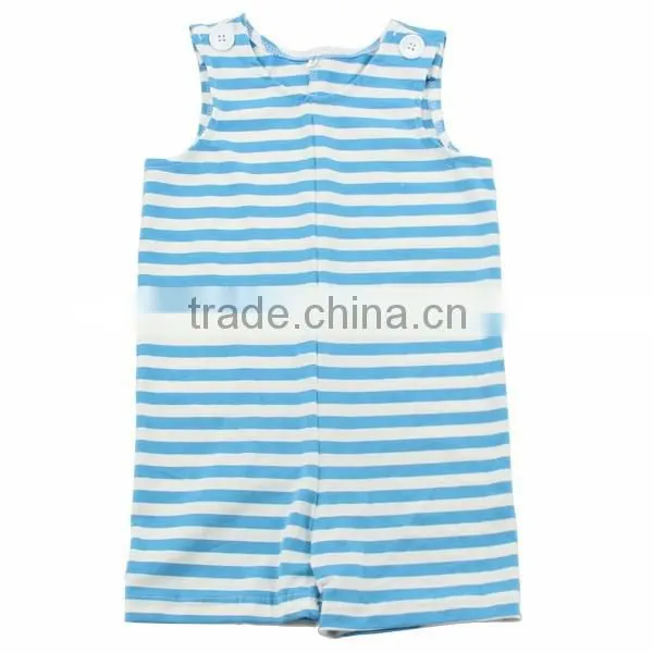 Wholesale 2016 Popular High Quality Soft Cotton Strip Fabric Baby Lime Striped Romper for Baby Girls photo-6