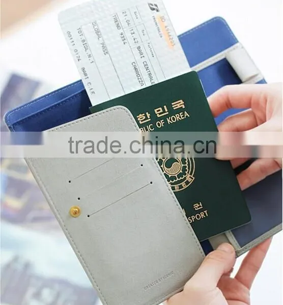 Delicate Passport Holder With Multi-function Pocket,leather Passport Cover With Button Closed,Beautifully Made Travel Wallet photo-3