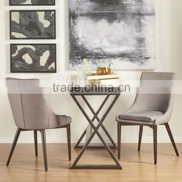 Luxury Top Grain Leather Wood Furniture Dining Chair photo-3