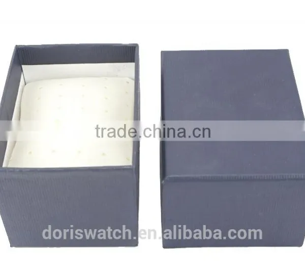 Good quality classic watch box dark blue watch case for mens watch on 