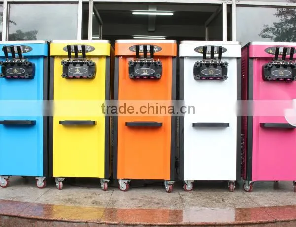 Soft Ice Cream Machine Manufacturers/New Industrial Stainless Steel Table Top Soft Serve Ice Cream Machine With 3 Flavors photo-4