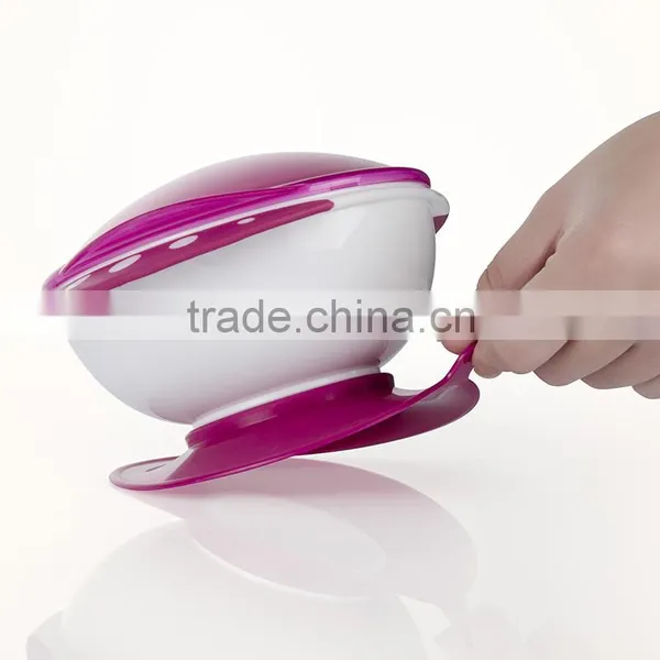 2016 Bpa Free Sunctioned Bowl Baby Plastic pp Feeding Bowl Set Free Sample photo-6
