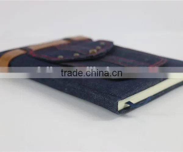 Luxury Custom Jeans Fabric Cover Journals Notebook Printing photo-3
