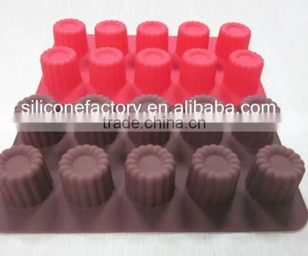 Silicone Pudding Chocolate Mold,10-cavity Silicone Sugar Paste Mould