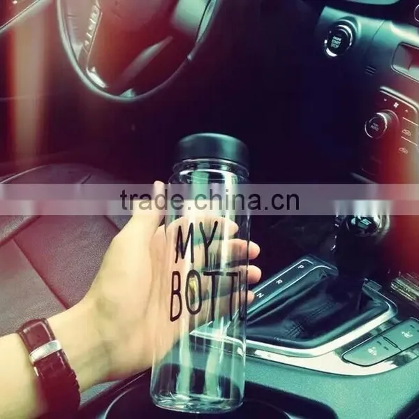 New Design Hot Selling BPA Free Fruit Infuser My Bottle 500ml Sports Plastic Water Bottle photo-5