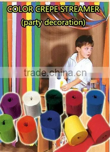 Purple Colorful Crepe Paper Streamers For Part,Event