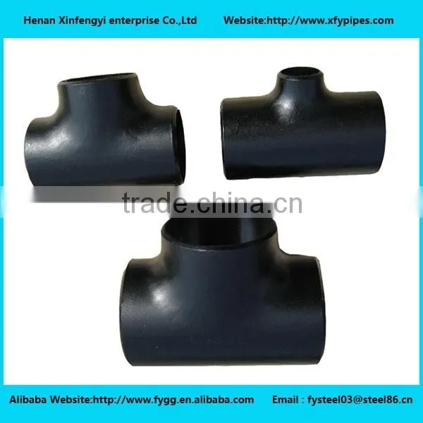ASME A234 Black Carbon Steel Pipe Fitting Tee