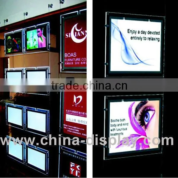 Display Led Light Panel Crystal Menu Sign Board Round Shape Light Sign photo-3