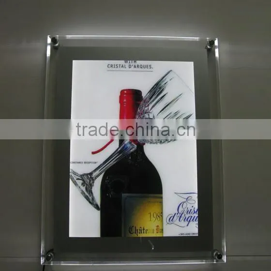 Wall Mounted or Counter Top a4 Acrylic Picture Frame Led Light Box photo-3