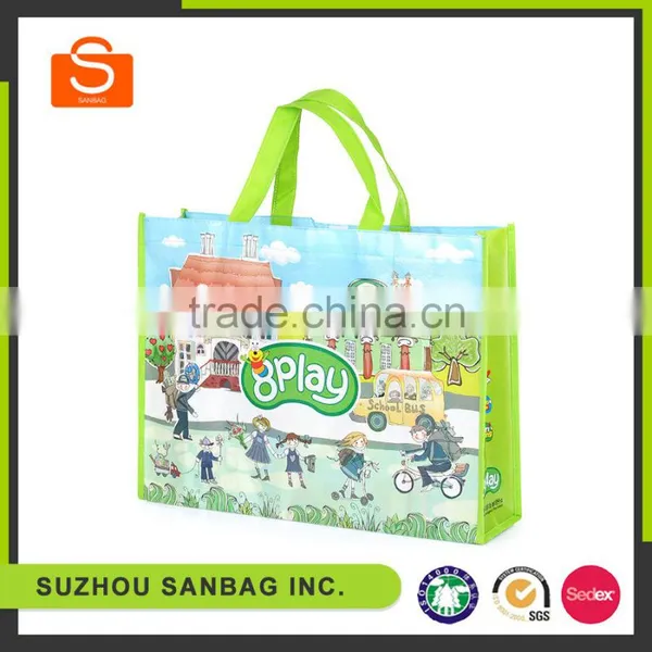 Pictures Prining Non Woven Shopping Bag With Lamination
