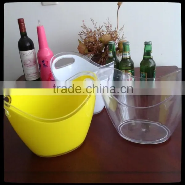Double Color 3.5L Plastic Acrylic Ice Bucket for Beer Promotion photo-6