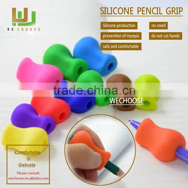 Best Selling Silicone Pencil Grip Soft and Safe Rubber Pencil Grip Benifits Kids Handwriting Habit photo-6
