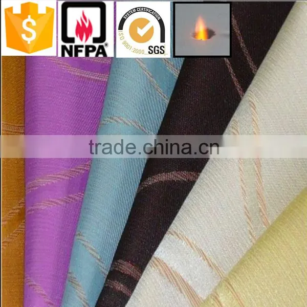 High Grade 100% Polyester Material and Type of Office Home Hotel Window Curtain Fabric