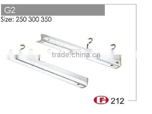 Home Use Creative Style Chrome Hook Slatwall Shelf Bracket for Wooden Board G2 photo-2