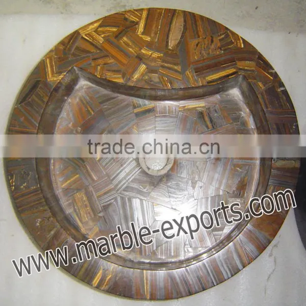 Stylish Marble Inlay Wash Basin