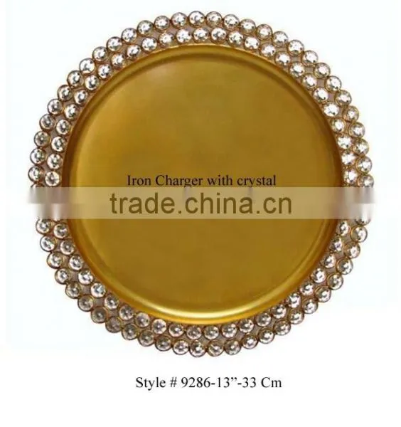 Crystal Charger Plate