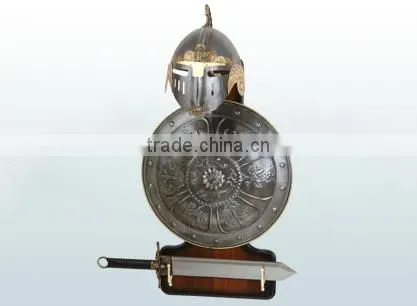 VIKING HORNED ARMOUR HELMET photo-3