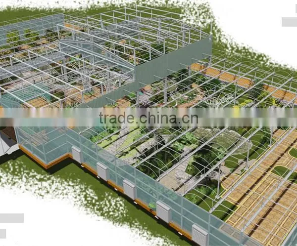 Multi-Span Greenhouse With Aquaponics Growing Systems For Agricultural Planting photo-4